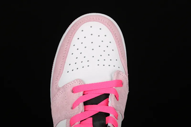 All Categories Air Jordan Jordan Series Basketball Shoes Air Jordan 1 Mid Air Jordan 1 Mid AJ1 Women's 7-hole Dirty Pink Suede Mid Toe 852542-801